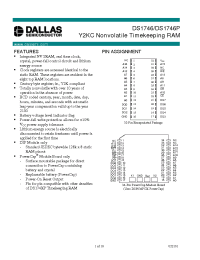 Datasheet DS1746 производства Dallas